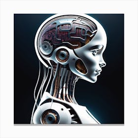 Portrait Of A Robot 44 Canvas Print