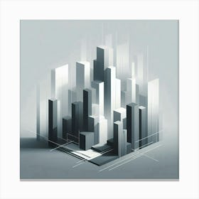 Abstract Cityscape 30 Canvas Print