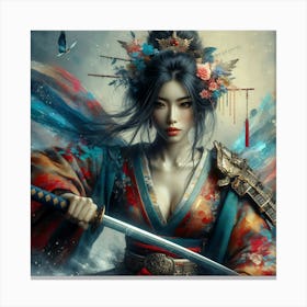 Creative Geisha Artwork 40 Canvas Print