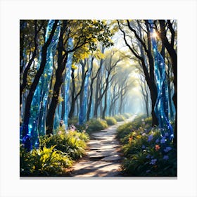 Path In The Woods Canvas Print