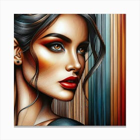 Portrait of a woman 5 Canvas Print