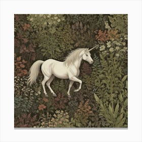 Unicorn In The Forest 13 Canvas Print