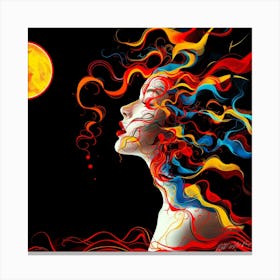 Lunar Graphics - Eclipse Viewer Canvas Print