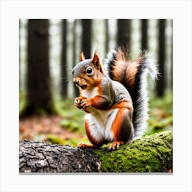Squirrel In The Forest 134 Canvas Print