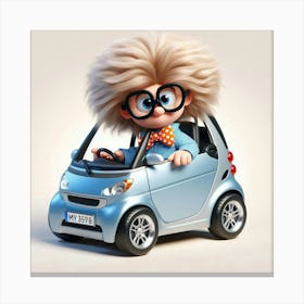 Smart Car Canvas Print