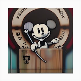 Mickey Mouse graffiti Canvas Print