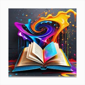 Colorful Book Canvas Print