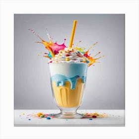 Colorful Milkshake Canvas Print