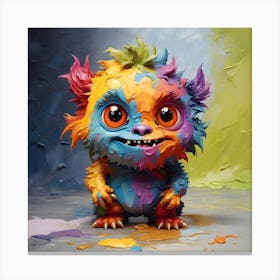 Splatter Monster Canvas Print