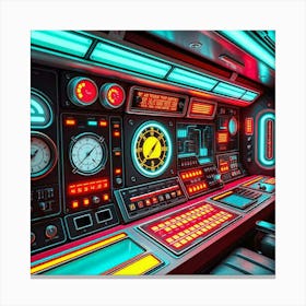 Retro Futuristic Elements,Retro Futuristic Background,Retro Futuristic Templates (65) Canvas Print