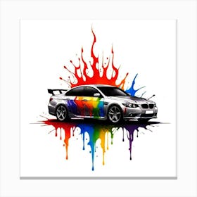 Rainbow Car 1 Canvas Print