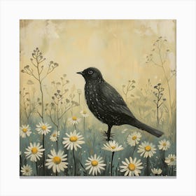 Bird Fairycore Painting 4 Canvas Print