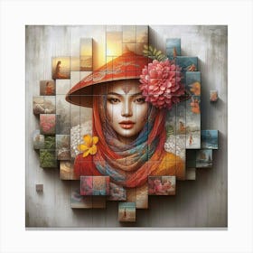 Asian Woman 1 Canvas Print