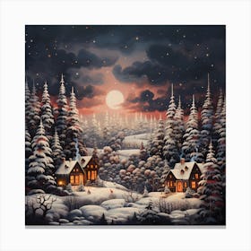 Yarned Yuletide Hues Canvas Print