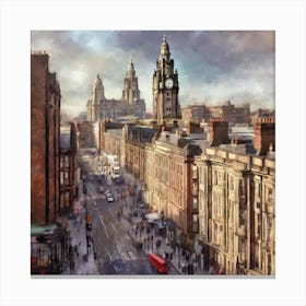 Glasgow City Centre Canvas Print