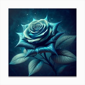 Blue Rose Canvas Print