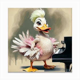 Ducky Piano 4 Canvas Print