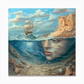 'Seascape' Canvas Print