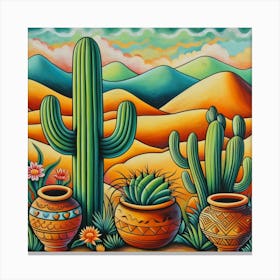 Mexican Pots Canvas Print