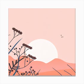 Pink Landscape Canvas Print