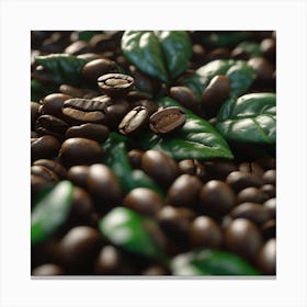 Coffee Beans 156 Canvas Print