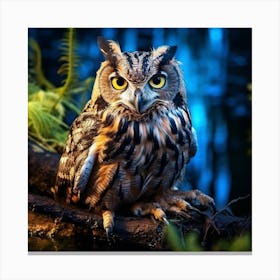 Owl In The Forest 1 Canvas Print