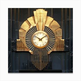 Art Deco Clock 1 Canvas Print