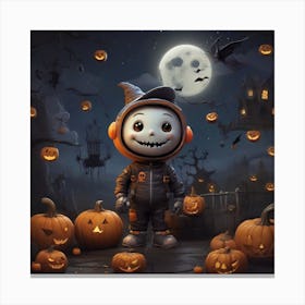 Halloween Pumpkins  Canvas Print