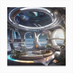 Futuristic Spaceship 22 Canvas Print