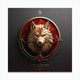That Is A Wolf Canvas Print
