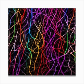 Colorful Wires 29 Canvas Print