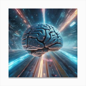 Futuristic Brain 33 Canvas Print