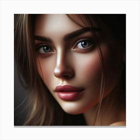 Most Beautiful woman from Russia, DALL-E 13 Canvas Print