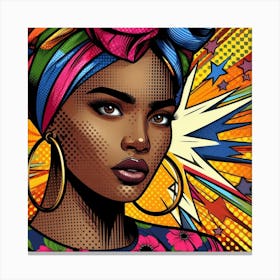 Jendayi Pop African Woman Canvas Print