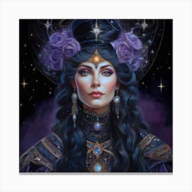 Lady Of The Night 1 Canvas Print