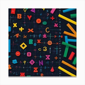  Unique Design Pictures Of Maths sign Canvas Print