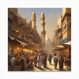 Egyptian Market Canvas Print