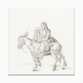 Flight To Egypt, Jean Bernard Canvas Print