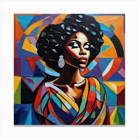 Afro-American Woman 1 Canvas Print