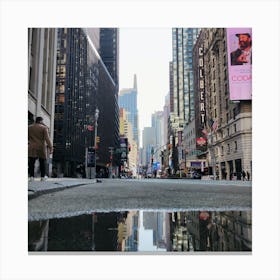 Reflection In A Puddle Canvas Print