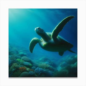 Sea Turtle 1 Canvas Print