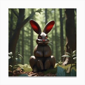 Rabbit In The Woods 29 Canvas Print