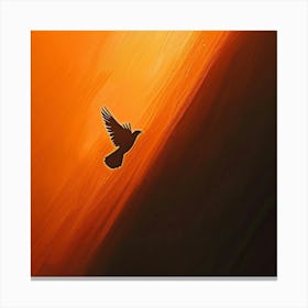 Dove In Flight Canvas Print