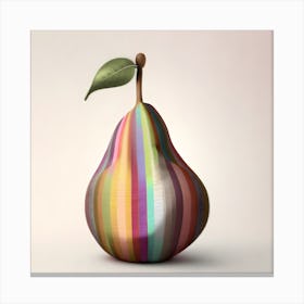 Rainbow Pear Canvas Print
