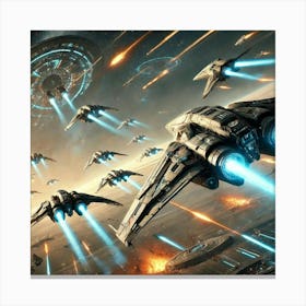 Photon Wraiths Role Converted Canvas Print