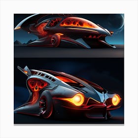Futuristic Car 12 Canvas Print