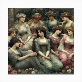 Ladies Of The Court 1 Canvas Print