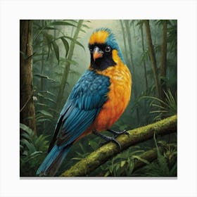 Bird In The Jungle Canvas Print