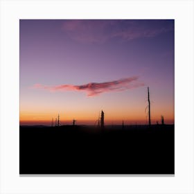 Sunrise and clouds 1:1 Canvas Print