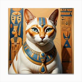 Do you like cats? This is the Pharaonic cat 10 Canvas Print